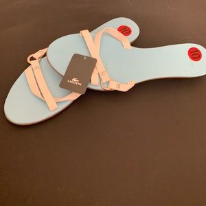 Lacoste leather slides